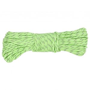 Corde De Parachute Reflechissante A 9 Brins, 4 Mm, 31 Metres, Pour Tente Lumineuse D'exterieur, Pour Camping, Randonnee, Vert Fluo - Neuf
