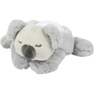 Veilleuse Led Koala Bear, Projecteur De Ciel &Eacute;toil&eacute;, 3 Couleurs Led, 5 Sons Et Chansons, Peluche/Polyester, 26 Cm, Gris - Neuf