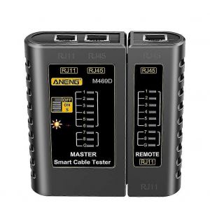 M469D RJ45 Câble LAN Testeur Testeur de câble réseau RJ11 RJ12 CAT5 UTP LAN Testeur de réseau à - Neuf