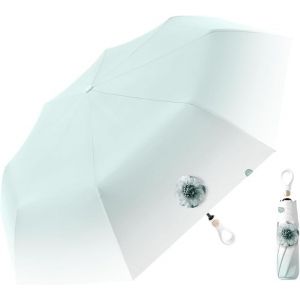 nzqaf-Parapluie Pliant Automatique Compact/Ouverture et Fermeture / Poignée Anneau / Couleur Dégradée /de Voyage Protection Pluie et Protection UV 99,9% / Portable/Résistant/ Sac à dos / Femmes et En - Neuf
