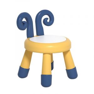 HJLIAN Tabourets pour enfants epais avec dispositif sonore, chaise antiderapante a petit dossier pour enfants pour la maternelle, maison, mouton jaune et bleu - Neuf