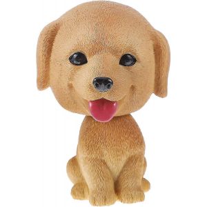 chien bobblehead golden retriever mini figurines secouant la tête dash poupée petit chien gâteau topper miniatur - Neuf