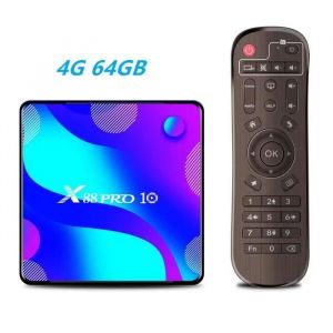 Ue Plug - 4G 64 Go - Boîtier Smart TV X88 PRO 10 Android 11, RK3318 HDR + 2.4 go ROM, 4k, 3D, Wifi 5.8 go et - Neuf
