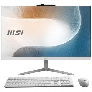 MSI Modern AM242 1M-2222EU Intel Core 3 100U 23.8" 1920 x 1080 PC All-in-One 8 Go DDR5-SDRAM 512 Go SSD Windows 11 Pro Wi-Fi 6E (802.11ax) Noir - Neuf