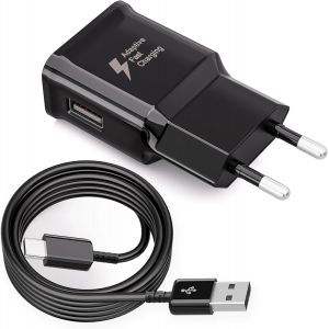 Kal-Chargeur Pour Samsung Charge Rapide, Chargeur Type C Avec Usb C Câble 2m Pour Samsung Galaxy A54 A53 A34 A33 A20e A14 A13 5g M54 M53 M34 M33 M14 M13 5g S8 S9 S10 S20 S21 Fe Ultra Plus Note 8 - Neuf