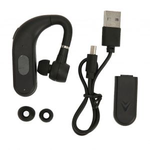 Écouteur à conduction osseuse Batterie remplaçable étanche Deux piles LED Affichage numérique LED Écouteur Bluetooth sans fil - Neuf