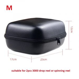 Sac De Pêche Filature Moulinet Housse En Cuir Moulinet De Pêche Sac Antichoc Étanche Matériel De Pêche Mallette De Rangement-M - Neuf