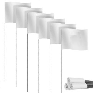 Marquage Drapeaux Marqueurs Drapeaux pour pelouse 30 Pack,PVC petits drapeaux,Marquage Drapeaux Pelouse,Drapeaux de jardin - Neuf