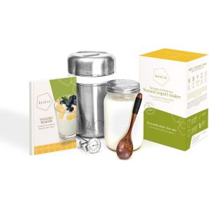 NouvelHorizonstore-Yahourti&egrave;re Multidelice Sans Electricit&eacute;, Yaourtiere Fromagere et Livre Yaourtiere Multidelices, Pot Yaourt Verre, Thermometre Cuisine, Machine a Yaourt Fait Maison Yaourt Grec, Fr - Neuf