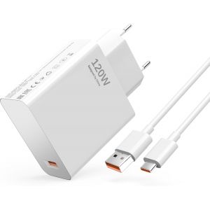 120w Usb Chargeur Rapide Pour Xiaomi 14 13 12t 12s Pro Lite Redmi Note K60 K50 12 11pro Plus Avec Câble Usb C 1m Pour Xiaomi Poco X6 Pro X6 X4 Gt Pad 6 5 Black Shark 5 4 Poco F6 F5 F4 Gt - Neuf