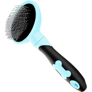 Brosse Pour Chiens Et Chats Peigne De Toilettage Pour Chiens Et Chats &Agrave; Poils Longs Et Courts-Bleu - Neuf