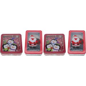 No&euml;l Decorationchristmas &Eacute;tain De No&euml;l, Des Bonbons Bo&icirc;tes De Cadeau De No&euml;l Des Bo&icirc;tes De Fer-Blanc, Bo&icirc;te &Agrave; Bonbons Bo&icirc;te-Cadeau Metalred4 Pc - Neuf
