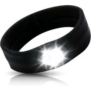 Yuraigm Bandeau Lumineux À Led, Bandeau De Sport Avec Lumière Pour Homme Femme, Lampe Frontale Avec 3 Niveaux De Luminosité, Usb Rechargeable, Pour Cyclisme, Camping, Randonnée, Idée Cadeau Homme - Neuf