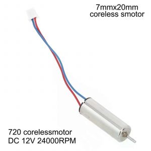 DC 12V 24000RPM Haute Vitesse Mini Micro 7mm * 20mm Moteur sans noyau Hobby Jouet Modèle Argent Métal Outil Accessoires - Neuf