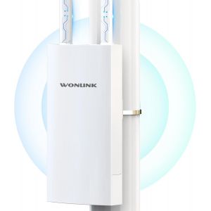 SUBZONAL-Outdoor Point d'accès WiFi PoE, Repeteur Wi-FI Extérieur Puissant IP66 avec 2 Port Ethernet Gigabit, AC1200 Mbps Amplificateur WiFi Exterieur Double Bande Antenne WiFi Longue Portée, MU-MIMO - Neuf