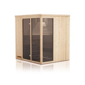 Sauna finlandais MAFANA 2 vitres 3 places 194x175 x H.199 cm-- - Neuf