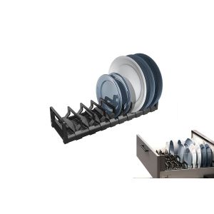 &Eacute;gouttoir &Agrave; Vaisselle R&eacute;glable En Aluminium Avec S&eacute;parateurs Amovibles Pour Rangement Dans Un Placard - Neuf