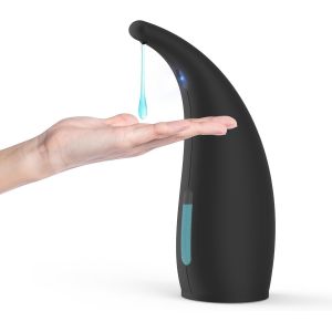 KAL-Distributeur Savon Automatique 4 Niveaux Réglables Distributeur Savon Electrique Avec Capteur Ipx6 Distributeur De Savon Etanche Pour Cuisine Et Salle De Bain Hôtel Restaurant (300Ml - Noir) - Neuf