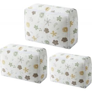 Lot de 3 housses à vêtements transparentes en PEVA, sac de couette, inodore, imperméable, respirante, pliable, organisation de garde-robe (famille heureuse) - Neuf