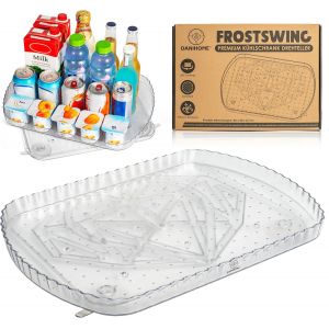 Sjzg-® Frostswing ¿ Organiseur De Réfrigérateur Pour Une Vue D'ensemble Maximale, Plateau Tournant Multifonction, Organisateur De Cuisine Pratique, Organisateur De Plateau Tournant, Rangement Et - Neuf