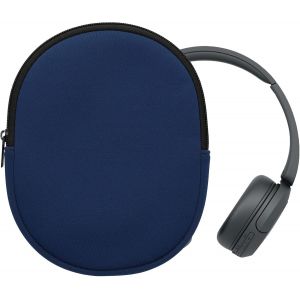LORANKA-Housse Compatible avec WH-CH520 / WH-CH510 / MDR-ZX110 &eacute;tui - Housse de Protection Souple en n&eacute;opr&egrave;ne pour Casque Audio 22,5 x 17 cm - Bleu fonc&eacute; - Neuf