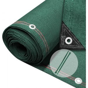 Subzonal-Brise Vue Occultant En Hdpe 230g/M&sup2; Avec Attaches Protection Rayons Uv R&eacute;sistant Aux D&eacute;chirures Et Au Vent Protection Pour Jardin Balcon 1.5x10m Vert - Neuf