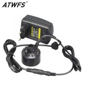 ATWFS brumisateur &agrave; ultrasons 24V n&eacute;buliseur atomiseur t&ecirc;te brumisateur ar&ocirc;me lampe avec 12 lumi&egrave;res pour humidificateur diffuseur brumisateur - Neuf