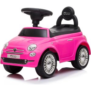 KSFAL-Porteur Enfant À Partir De L'Âge De 12 Mois Fiat Voiturette,Interactive Avec Klaxon Et Sons De Moteur Push Car (Rose) - Neuf