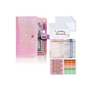 Carnet de notes A6 en cuir synth&eacute;tique rose - Neuf