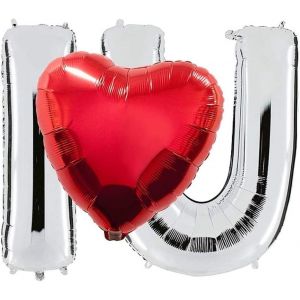 Ballon Love Verres De Vin - Ballon C?ur Rouge - Neuf
