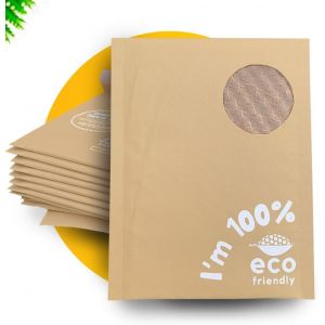 lbgwp60-Simplelifeco Enveloppes Rembourrées (17 X 22 Cm) Enveloppes En Papier Matelassé Certifiées Fsc Et Respectueuses De L'Environnement. Enveloppes 100% Recyclables Avec Fermeture Autocollante. 25 - Neuf