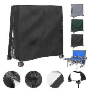 Housse De Protection Pour Table De Ping-Pong D'exterieur, Impermeable Et Anti-Poussiere, 165 X 70 X 185 Cm - Neuf