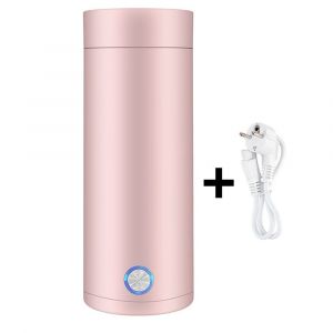 Bouilloire Portable Électrique De Voyage 400 Ml Mini Bouilloire De Camping, 5 Minutes De Cuisson Rapide Théière En Acier Inoxydable Pour La Préparation Du Thé, Du Café Lait De Bébé (Rose) - Neuf