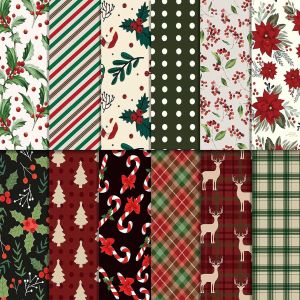 Tianyi-24pcs Scrapbooking Papier De Noël 30x30cm Double Face Décoratif Vintage Journaling Scrapbooking Accessoires Craft Kits Journal Pages Rétro Craft Papier Décoratif Pour Album Journal Artisanat S - Neuf