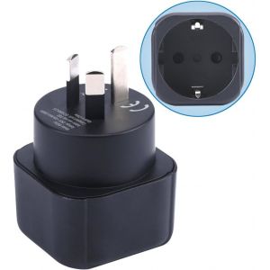 JGD-Adaptateur de Prise Europe vers Australie/Nouvelle-Z&eacute;lande, Prise Allemagne/Fran&ccedil;aise vers Australie/Nouvelle-Z&eacute;lande/Chine/Argentine Convertisseur de Prise de Voyage (1 pi&egrave;ce) - Neuf