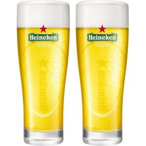 Lot De 2 Verres &Agrave; Bi&egrave;re Heineken 25 Cl, Neuf Et Officiel - Neuf