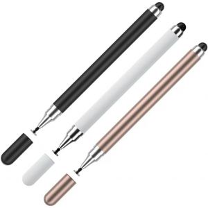 KALANKA-Pack de 3 stylets universels capacitifs pour &iquest;&iquest;cran tactile, stylet tablette stylet 2 en 1stylets pour toutes les tablettes, stylet pour &iquest;&iquest;cran tactile, pour iPhone iPad Pro Mini Samsung Galaxy - Neuf