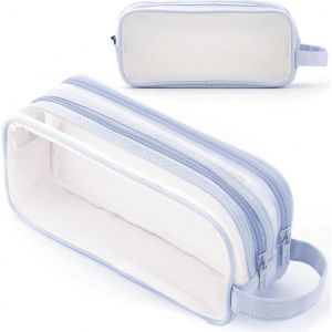 Trousse transparente pour femme,bleu,Trousse à maquillage - Neuf