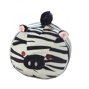 Coussin en peluche tigre, mignon zèbre en peluche, dessin animé, tigre rayé, coussin de canapé-zèbre noir - Neuf