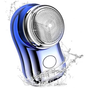 ERYI-Mini Rasoir Électrique, Pocket Electric Shave, Rasage Électrique De Poche, Mini Razor, Portable Usb Rechargeable Shaver, Electric Razor Pour La Maison, Le Voyage, (Dégradé Bleu) - Neuf
