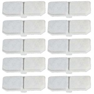 10pcs Fontaine À Eau Pour Chat Filtre Fontaine À Eau Pour Animaux De Compagnie Pièces De Rechange Éléments Filtrants Distributeur D'eau Filtres À Charbon Actif - Neuf