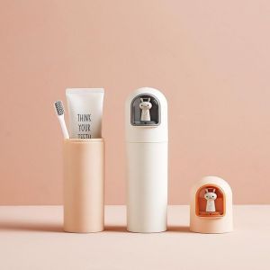 Etui Brosse A Dent Voyage Anti-Poussi&egrave;re, Boite Brosse A Dent Voyage Pour Enfants 2 Pi&egrave;ces - Neuf