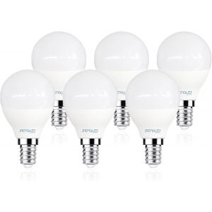 Sjzg-- Ampoule Led E14 4w (Équivalent 30w) - 360 Lumen - Blanc Neutre 4000k - Culot Edison À Vis E14 - Lampe Led G45 P45 Mini Globe - Lot De 6 - Neuf