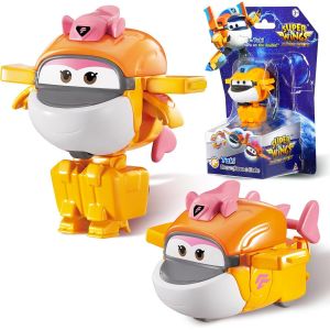 ERYI-Transformer Aeroplane Supercharged Tiki, Hauteur Env. 5,08 Cm, Transformable Avion Jouet Et Figurine De Robot Pour Enfant Garçons Filles À Partir De 3 Ans - Neuf