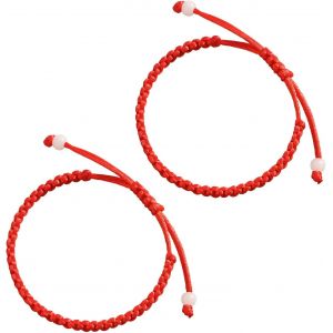 Eryi-2 Pièces Bracelets Porte-Bonheur Tibétains,Fait Main Bracelet En Corde Tressée, Ajustable À Votre Poignet, Pour Hommes Et Femmes, Cadeaux Pour Parents Ou Amoureux - Neuf