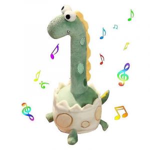 Jouet dinosaure dansant qui répète ce que vous dites ! Avec Chant Lumineux Enregistrement Mignon Dinosaure Peluche - Neuf