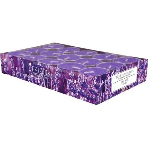 Lot de 30 bougies chauffe-plat parfum&eacute;es &agrave; la lavande-Dans une coque en aluminium-Dur&eacute;e de combustion : environ 4 heures-Hauteur : 1,5 cm-Diam&egrave;tre : 3,5 cm-Qualit&eacute; sup&eacute;rieure - Neuf