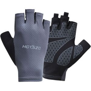 Letnerny-Gants De Cyclisme Demi-Doigts Avec Protection Solaire Pour Homme Et Femme, Antid&eacute;rapants, Respirants, S&eacute;chage Rapide, Gants De V&eacute;lo En Maille Ultra Fins Et &Eacute;lastiques En Soie Glac&eacute;e Pour La - Neuf
