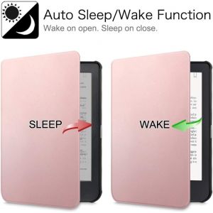 Étui Pour Kobo Clara Hd 6 Pouces 2018 (Numéro De Modèle: N249) - Housse Fine Et Légère Coque Fermeture Magnétique Fonction Réveil/Sommeil Automatique, Or Rose[Cla9300584] - Neuf