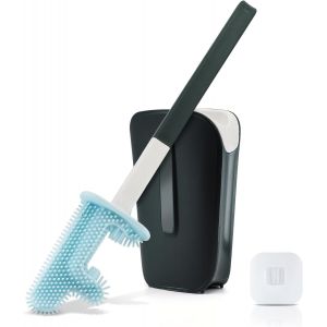 Brosse WC Brosse WC en silicone résistant,brosse de toilette et support de toilette,brosse de toilette avec supports à séchage rapide,brosse de toilette pour toilettes Hygiène profonde - Neuf